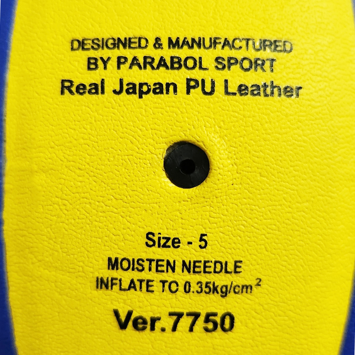Bóng chuyền da thi đấu Parabol ver.7750 - Banh bóng chuyền da Nhật Bản - Tặng bơm, kim bơm, túi lưới