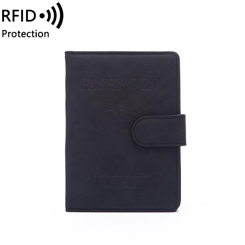 Ví da đựng hộ chiếu, visa đa năng công nghệ RFID chống trộm nhiều ngăn cao cấp có khóa nam châm PP5 - Rockcow