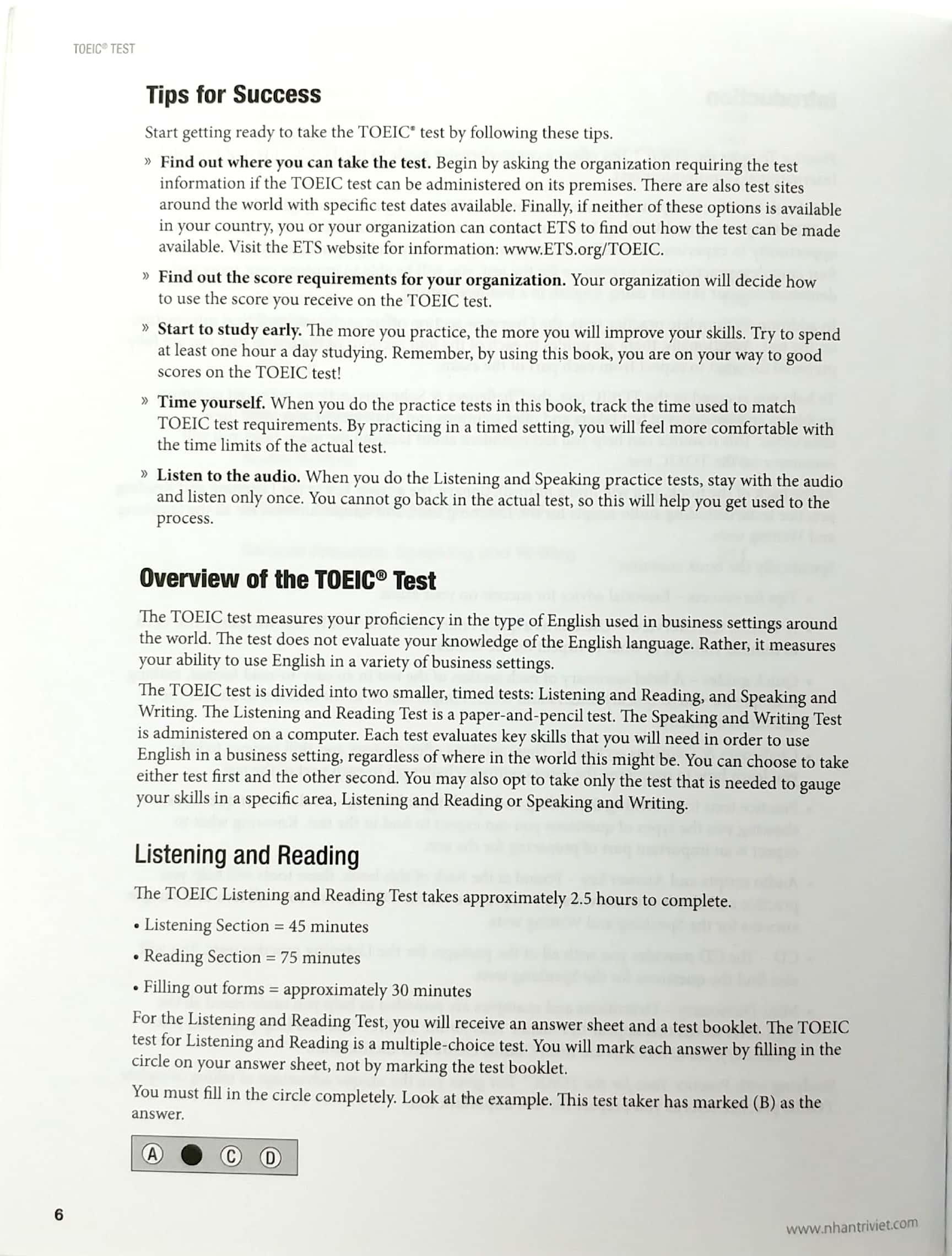 Collins English For Exams Practice Test For The TOEIC Test (Kèm CD)