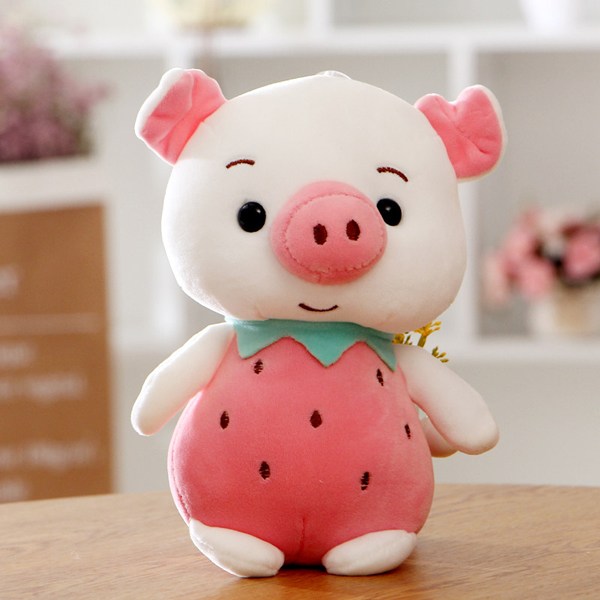 Gấu bông heo trái cây - trái dâu tây gb41