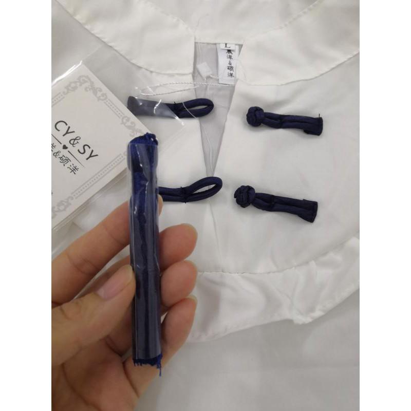 Áo sơ mi nữ cổ tàu phong cách trung hoa tay dài