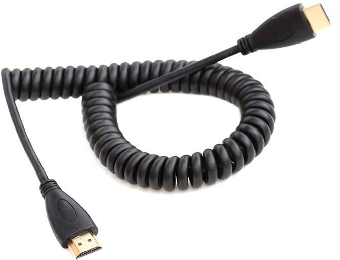 Dây cáp HDMI to HDMI dạng lò xo xoắn