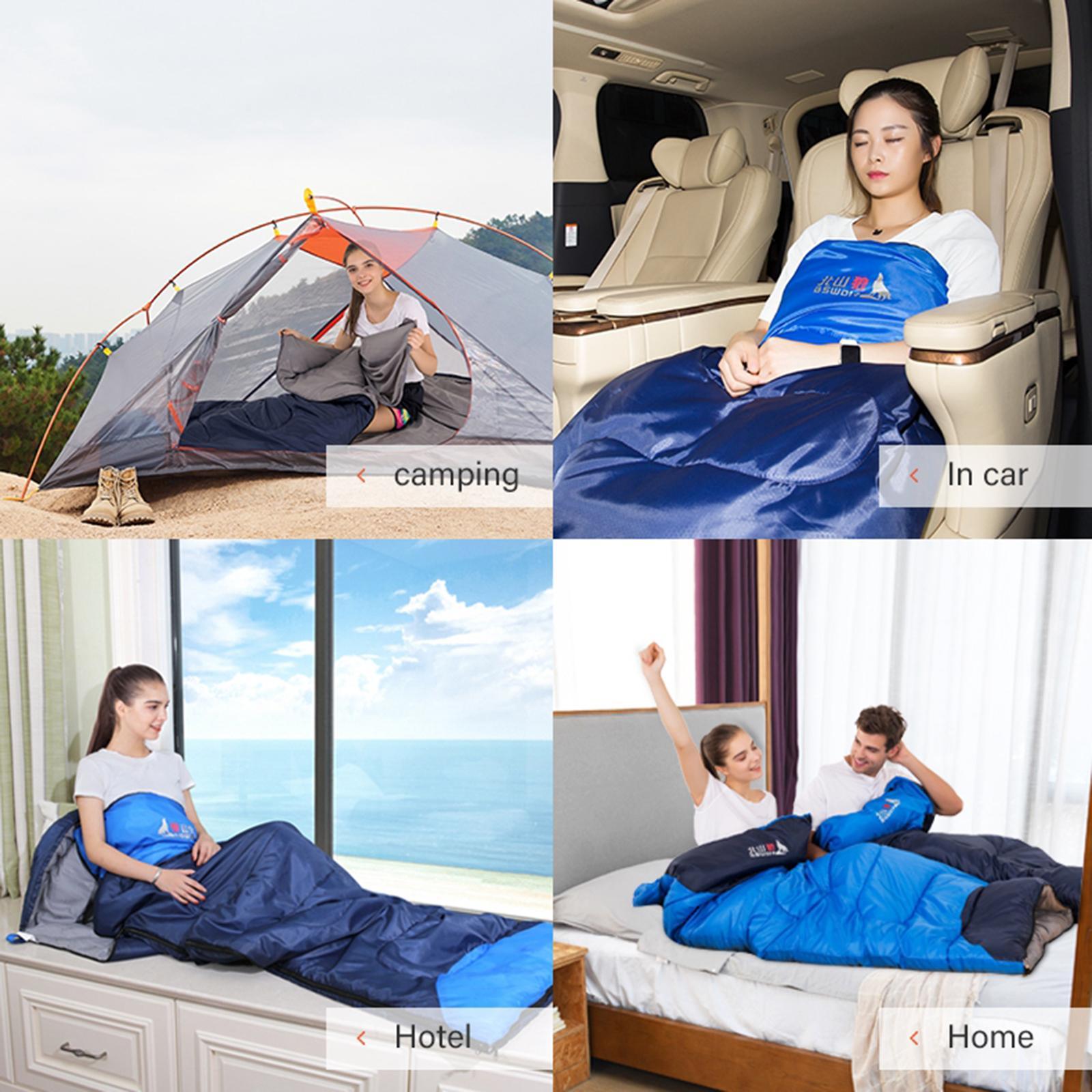 Camping Sleeping Bag - 3 Season Warm & Cool Weather - Summer, Spring, Fall, Lightweight, Waterproof for Adults & Kids - Outdoor Travel Hiking Gear