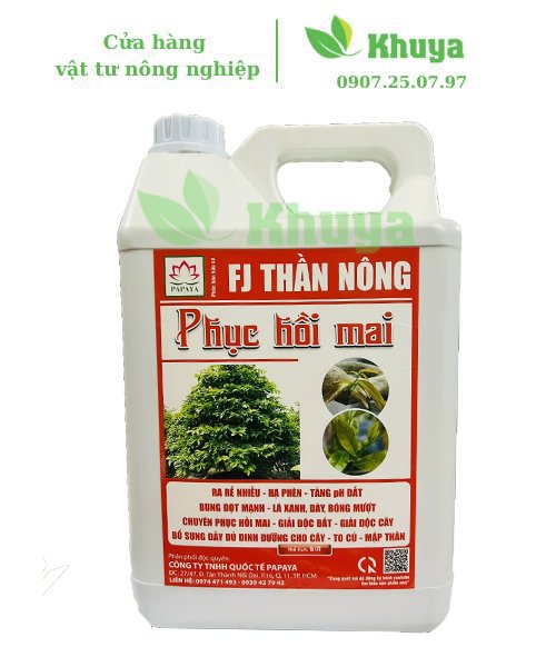 Phân Bón Hữu Cơ FJ Phục Hồi Mai 5 lít Ra Rễ - Giai Độc - Bổ Sung Dinh Dưỡng