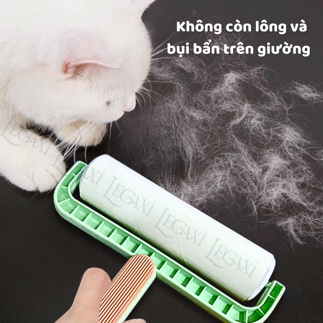 Combo Cây Lăn Bụi Cỡ Lớn 16cm, Kèm 5 Lõi Keo Siêu Dính, Tay Cầm Chắc Chắn, Cây Lăn Lông Mèo, Lông Vật Nuôi, Lăn Bụi Quần Áo, Ga Giường