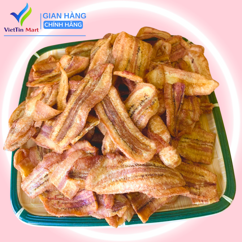 Chuối Nâu Sấy Giòn Không Đường VIETTIN MART