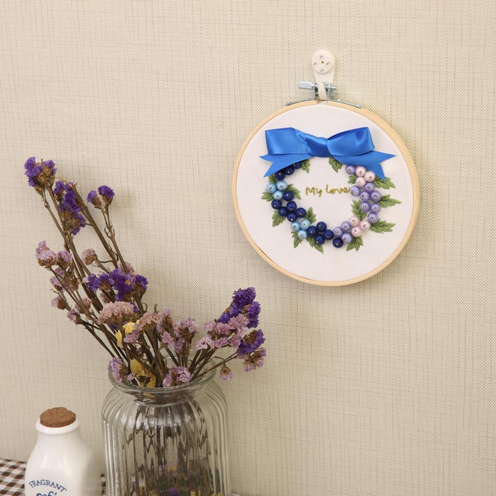 1 Set Embroidery Starter Kits Cross Stitch Kits Beginners for DIY Embroidery Craft