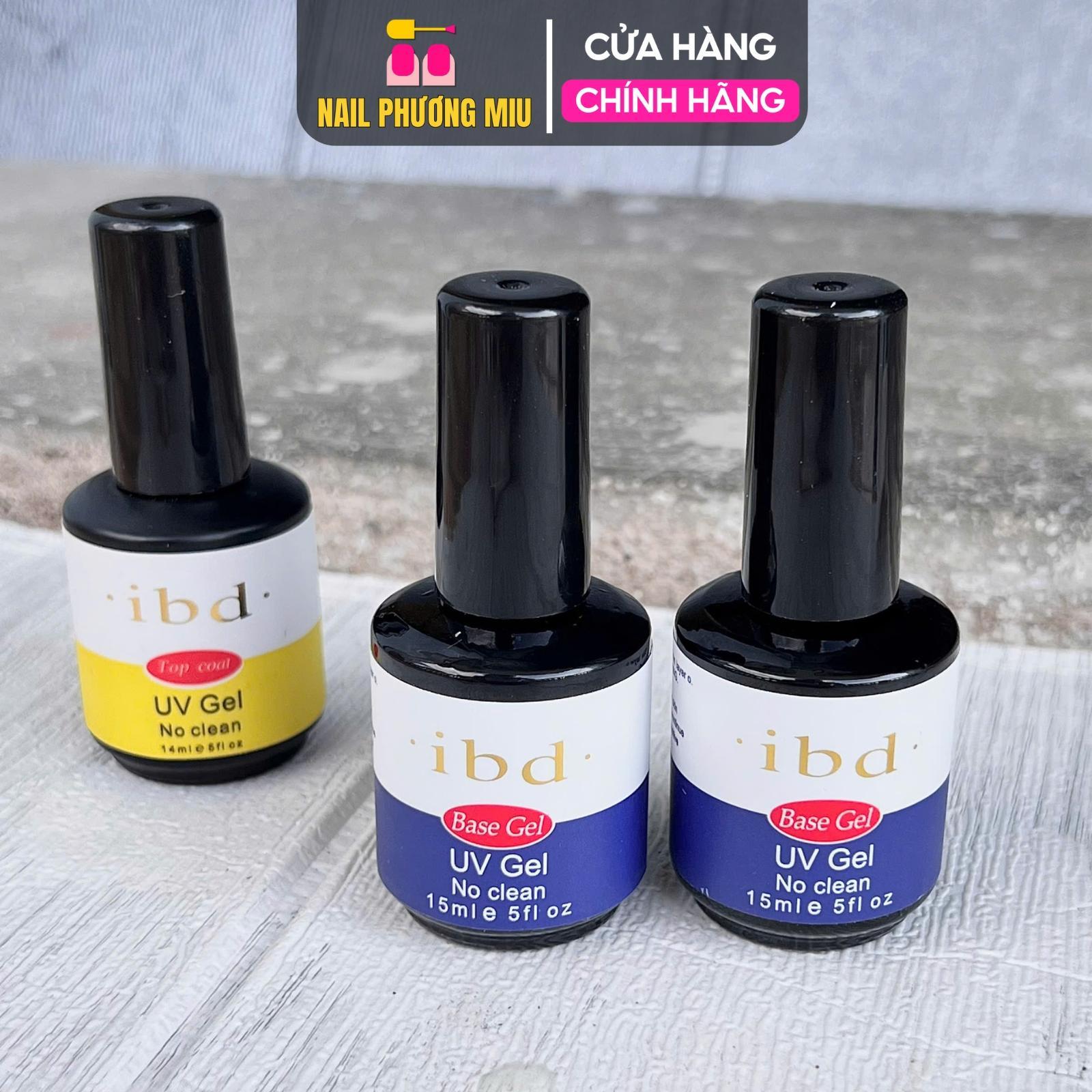 Base IBD Cao Cấp Uv Gel No Clean 15ml Siêu Liên Kết Gel Đắp Móng, Sơn Gel Trong Suốt, Sánh Vừa Phải, Bền Màu Bóng Làm Nail Nữ Women