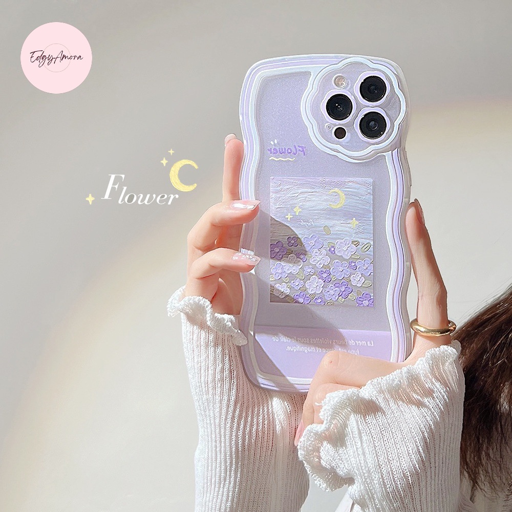 Ốp lưng Iphone chống sốc hình hoa tím dành cho Iphone 11 / Phone 11 Pro / Iphone 11 Pro Max / Iphone 12 / Iphone 12 Pro / Iphone 12 Pro Max / Iphone 13 / Iphone 13 Pro / IPhone 13 Pro Max / Iphone 14/ Iphone 14 Pro / Iphone 14 Pro Max