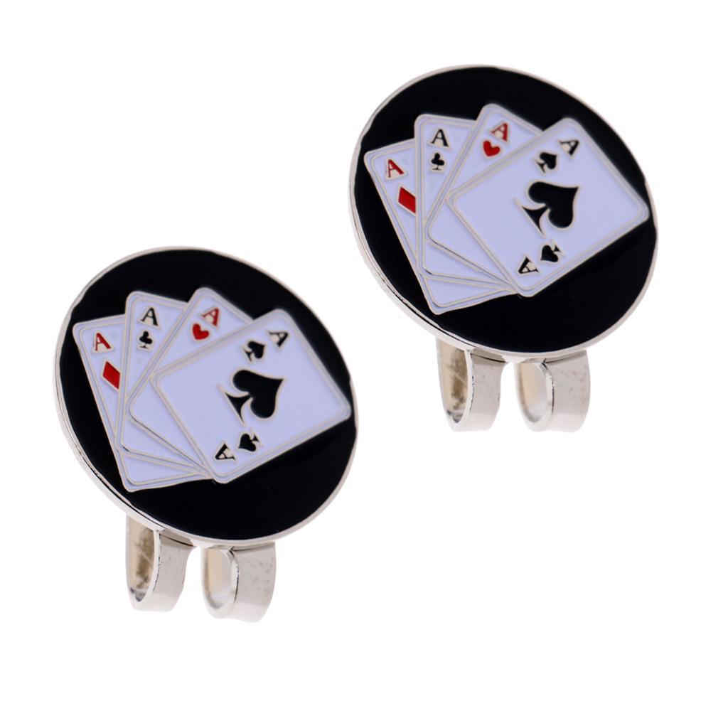2 Pieces Golf Ball Marker  Clip Golf Gift