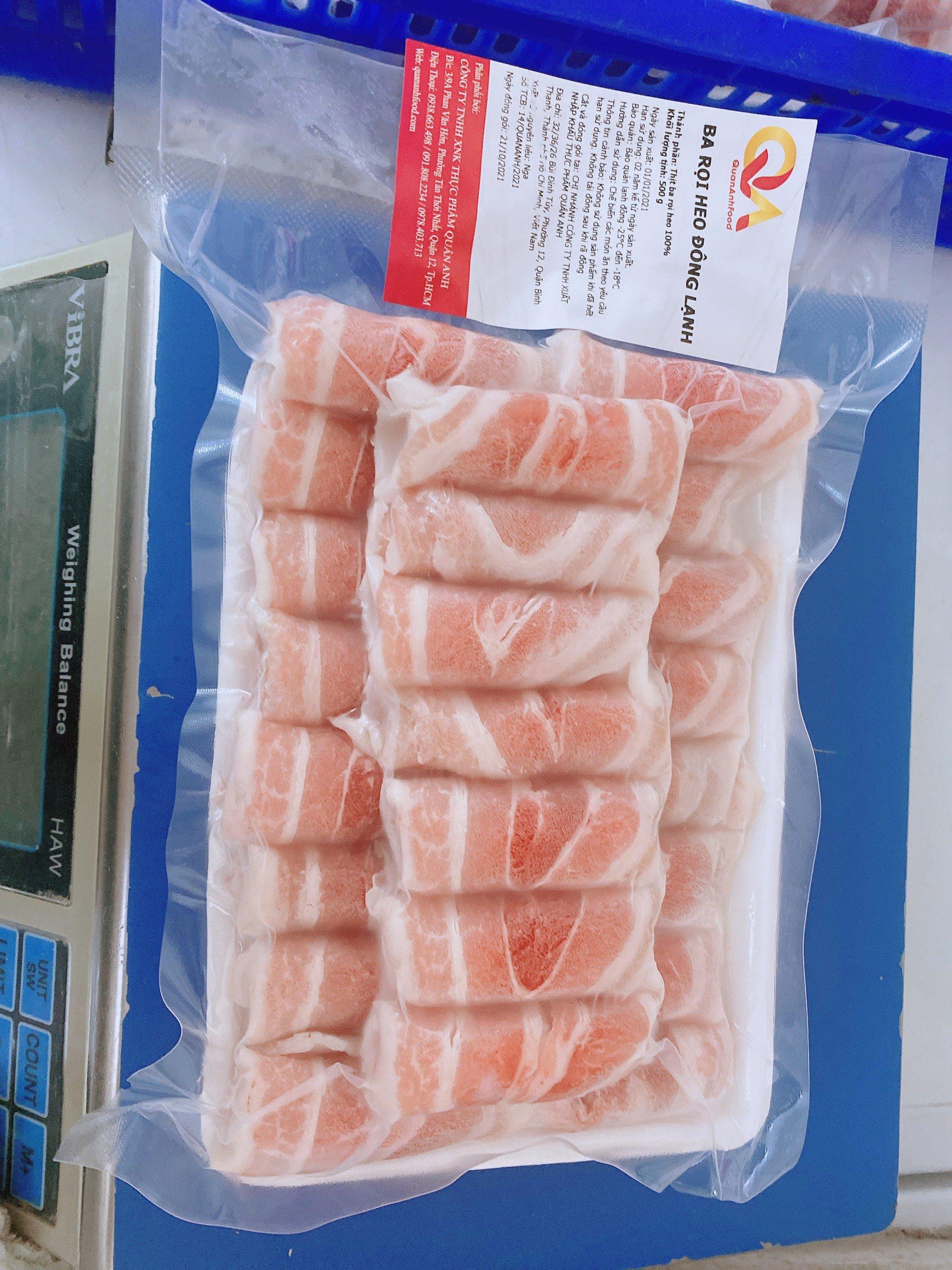 - BA RỌI HEO BÀO MỎNG - - 500GR