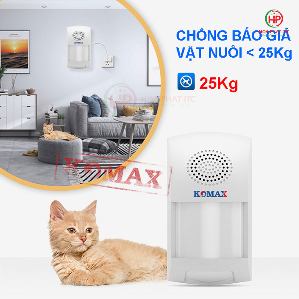 Báo động hồng ngoại dùng wifi Komax KM-X10