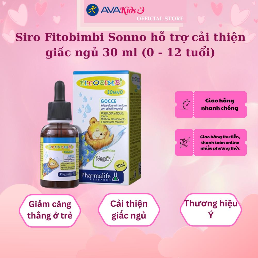 Siro Fitobimbi Sonno hỗ trợ cải thiện giấc ngủ 30 ml (0 - 12 tuổi)