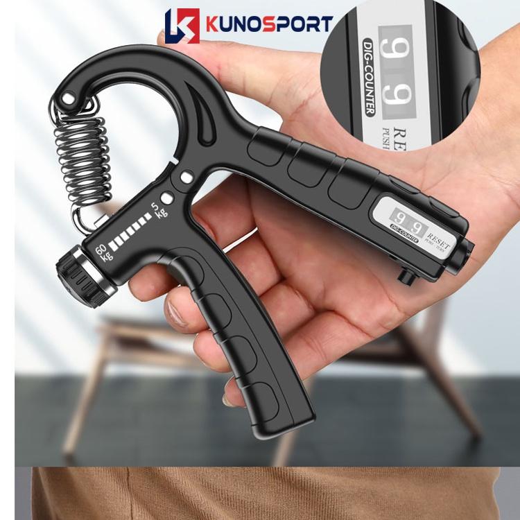 Kìm bóp tay, kìm tập cơ tay KUNO SPORT, dụng cụ tập cơ tay tập gym tại nhà có chỉnh lực 5-60kg