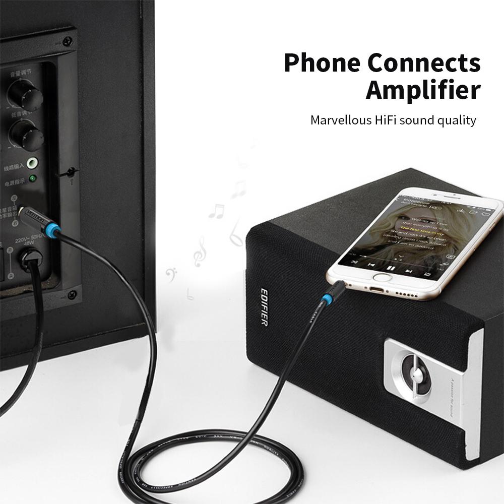 VENTION 3.5mm to 6.5mm Audio Cable Male to Male Audio Cable for Phone Speaker Guitar 5m