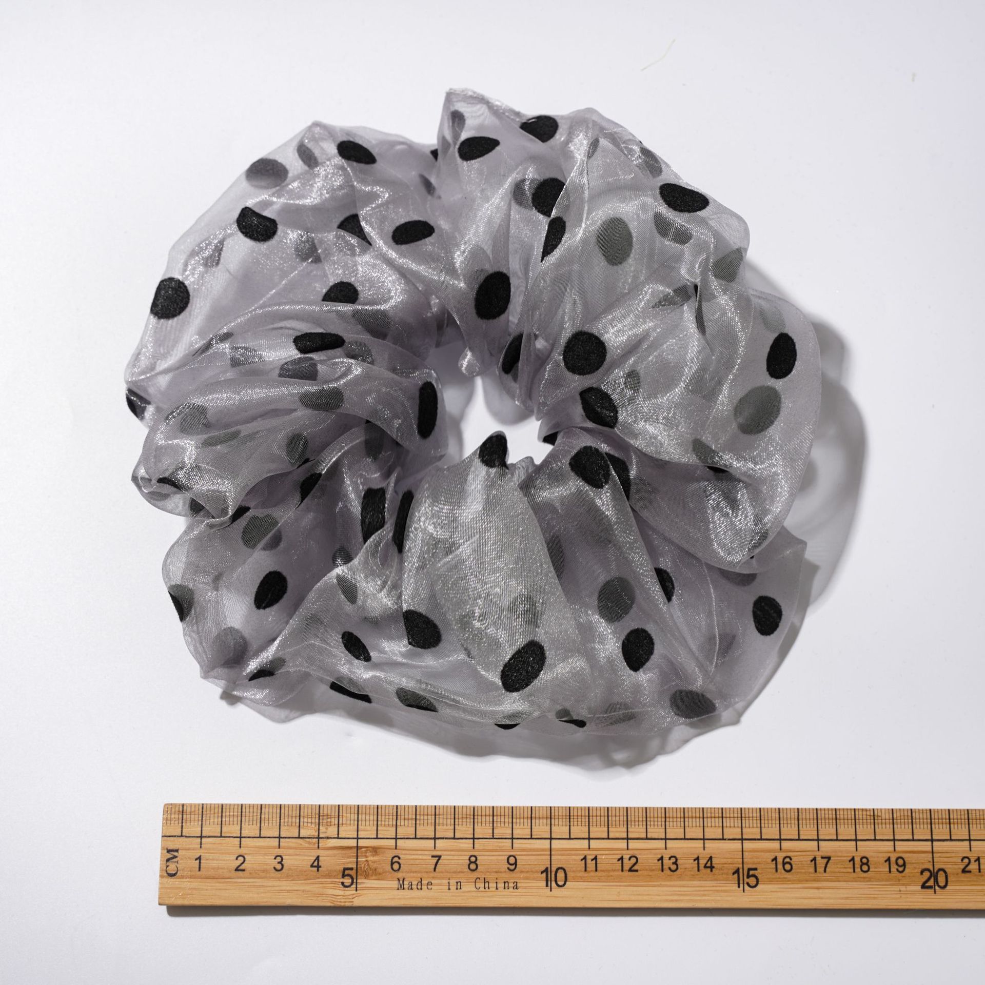 Dây buộc tóc châm bi size to Scrunchies trẻ trung HD144