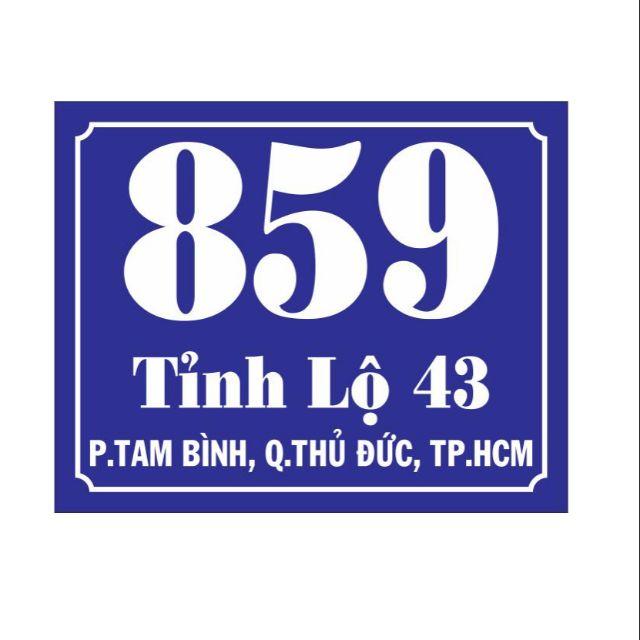 Bảng số nhà mica 2li in decal dán mặt sau + tặng kèm keo xốp 2 mặt để dán_có 2 kích thước