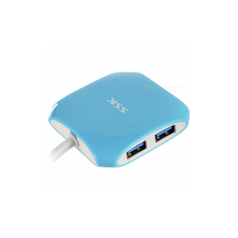 Hub chia cổng USB 3.0 SSK SHU300 từ 1 ra 4 cổng (Xanh) HÀNG NHẬP KHẨU