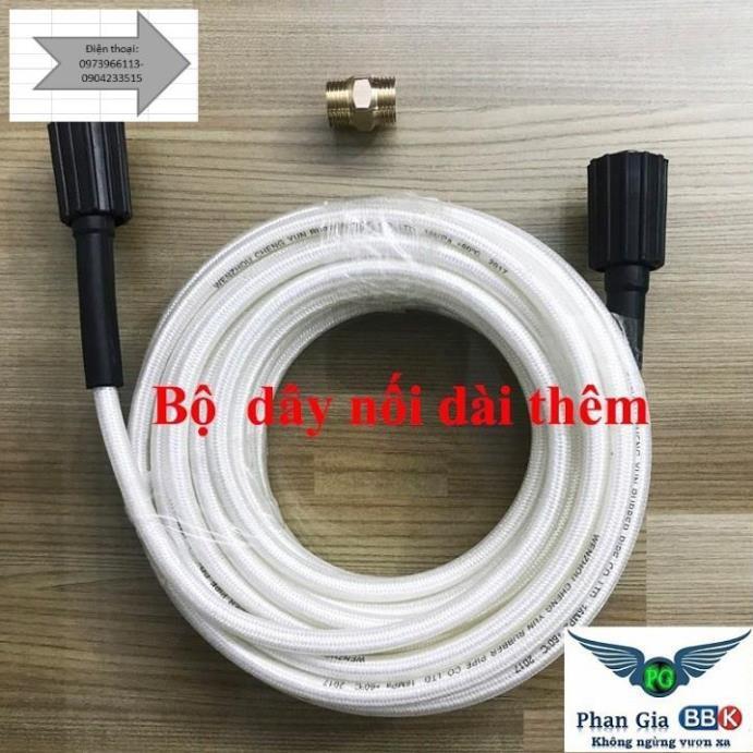 Dây rửa xe 20m, dây phun xịt, dây rửa xe gia đình - tặng cút nối