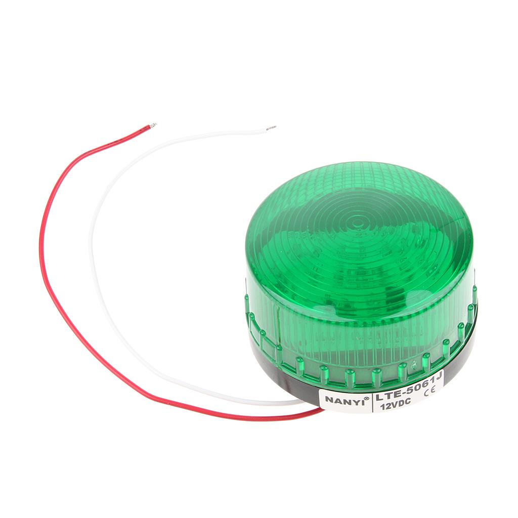 Tròn Thận Trọng Cảnh Báo Đèn Giao Thông Báo Thức Đèn LED Xanh