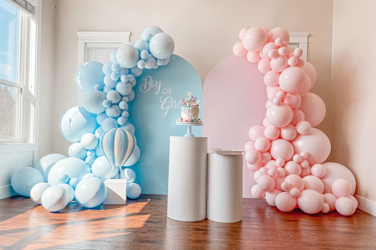 Bộ bong bóng trang trí tiệc dự đoán giới tính Gender Reveal tbgt08