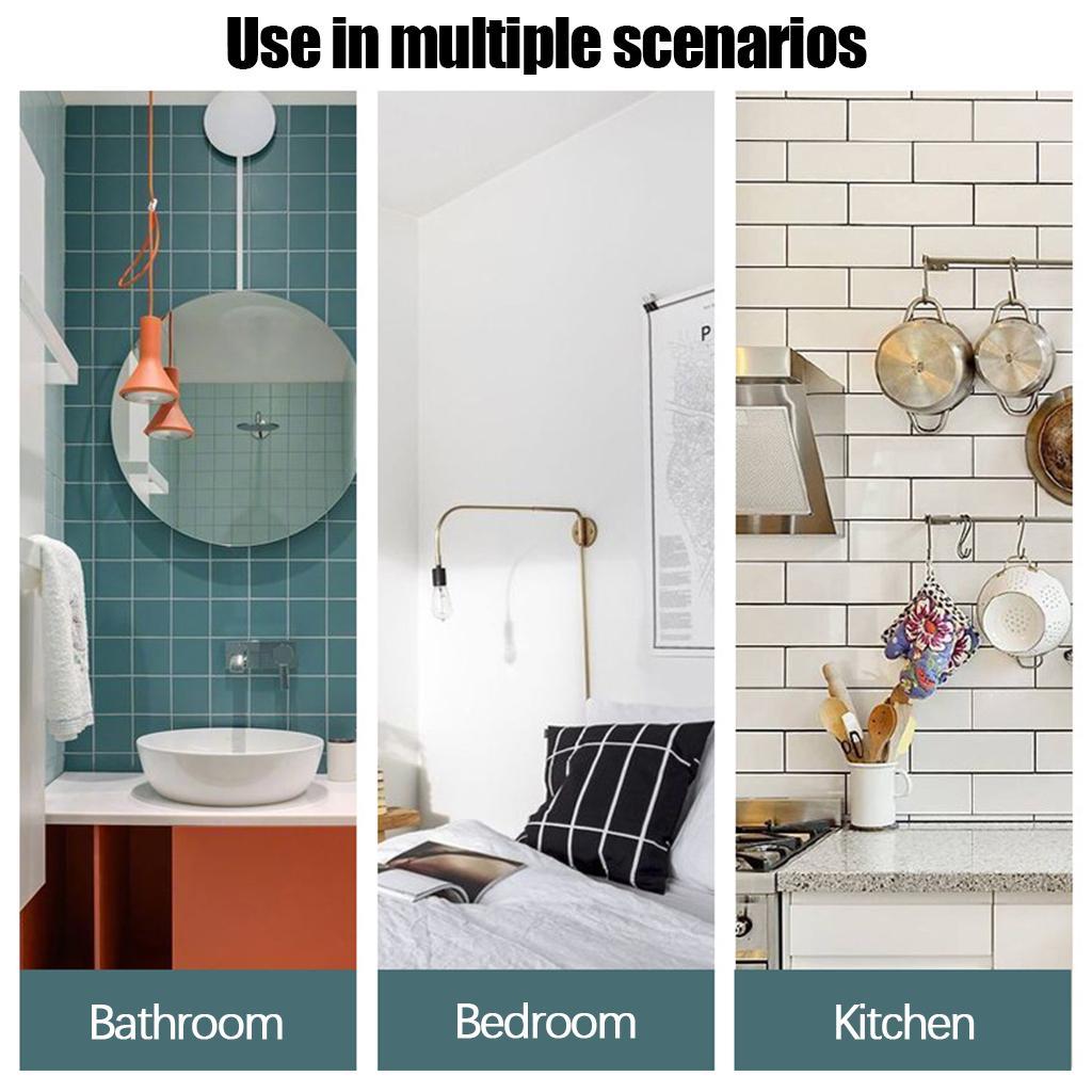 2Pcs Wall Mounted Shower Caddy Shelf No Drilling Storage Basket for Washroom