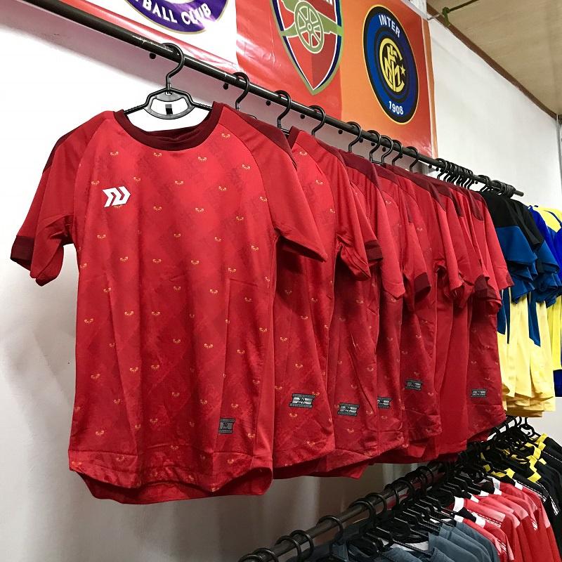 Mẫu quần áo đá bóng thể dục thể thao cao cấp Bulbal Đỏ