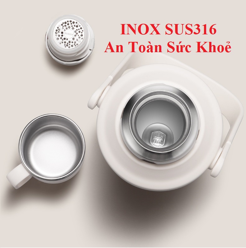 Bình Giữ Nhiệt INOX 316 An Toàn Sức Khoẻ Dung Tích 1200ml Giữ Nhiệt 24 Tiếng - B03