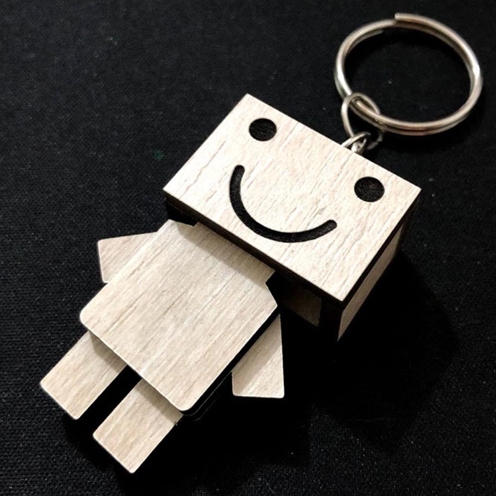 Móc khóa Danbo người gỗ siêu dễ thương