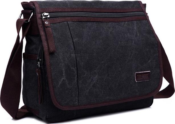 Men's Canvas Messenger Bag Cross Body Shoulder Student Bag