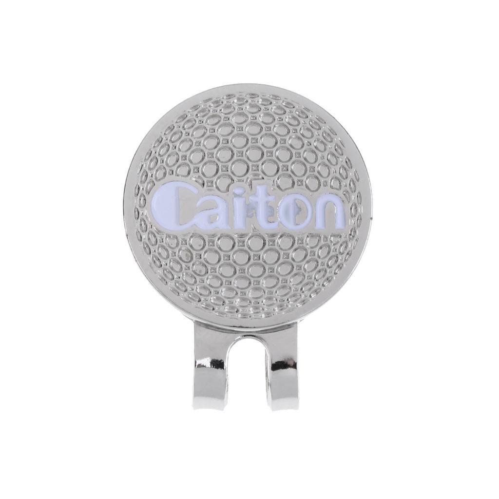 Alloy Golf Hat / Cap / Visor Clip with Golf Ball Marker Golf Accessories