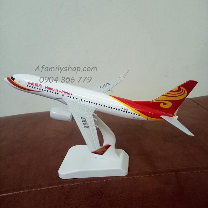 Mô hình máy bay tĩnh B737- 800 Hainam Airlines 20cm