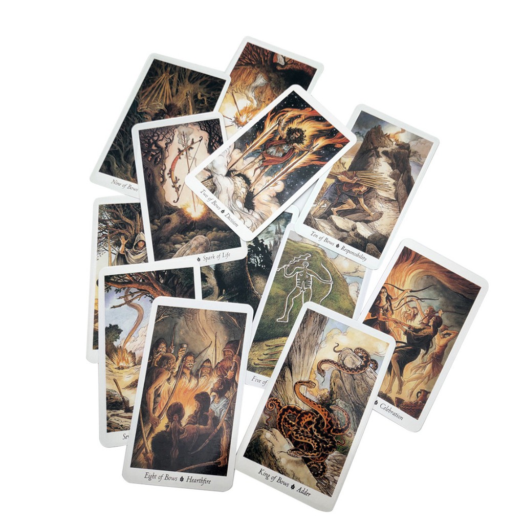 Combo Bộ Bài Bói Tarot Wild Wood Tarot và Túi Nhung Đựng Tarot