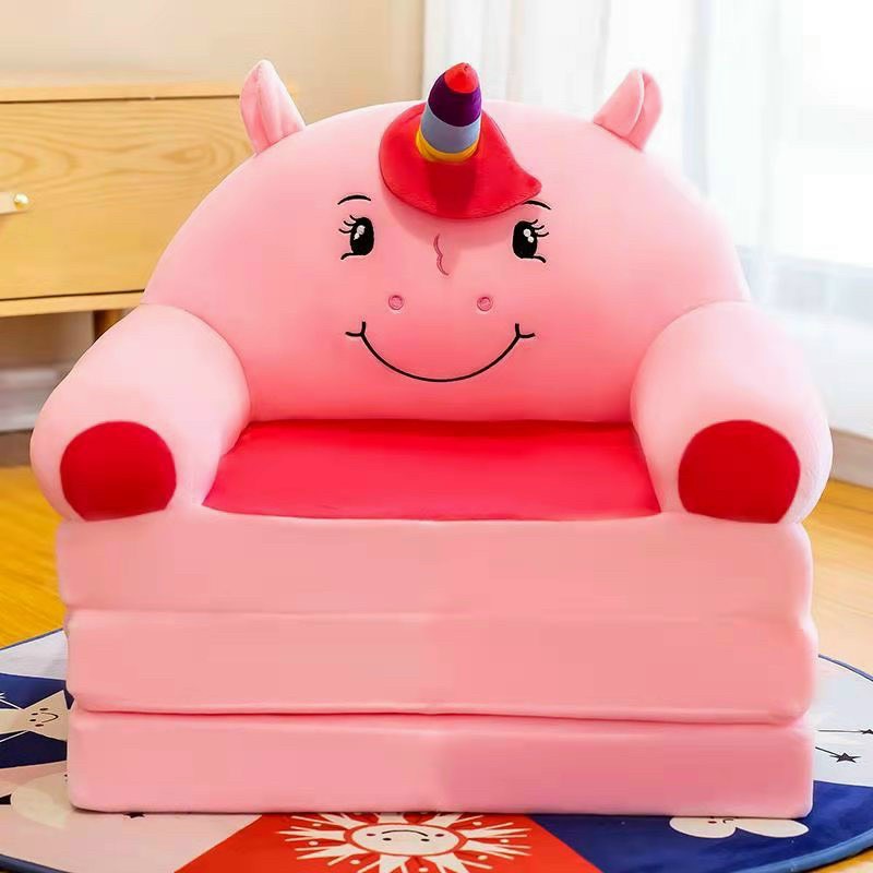 SOFA GIƯỜNG - GHẾ LƯỜI BÔNG HÌNH THÚ CHO BÉ (3 TẦNG) MẪU NGỰA PONY