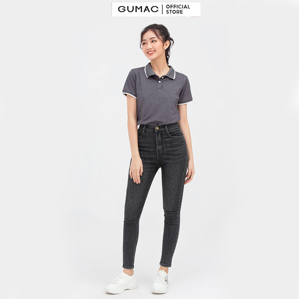 Quần jeans nữ GUMAC QJC05016 skinny tôn dáng