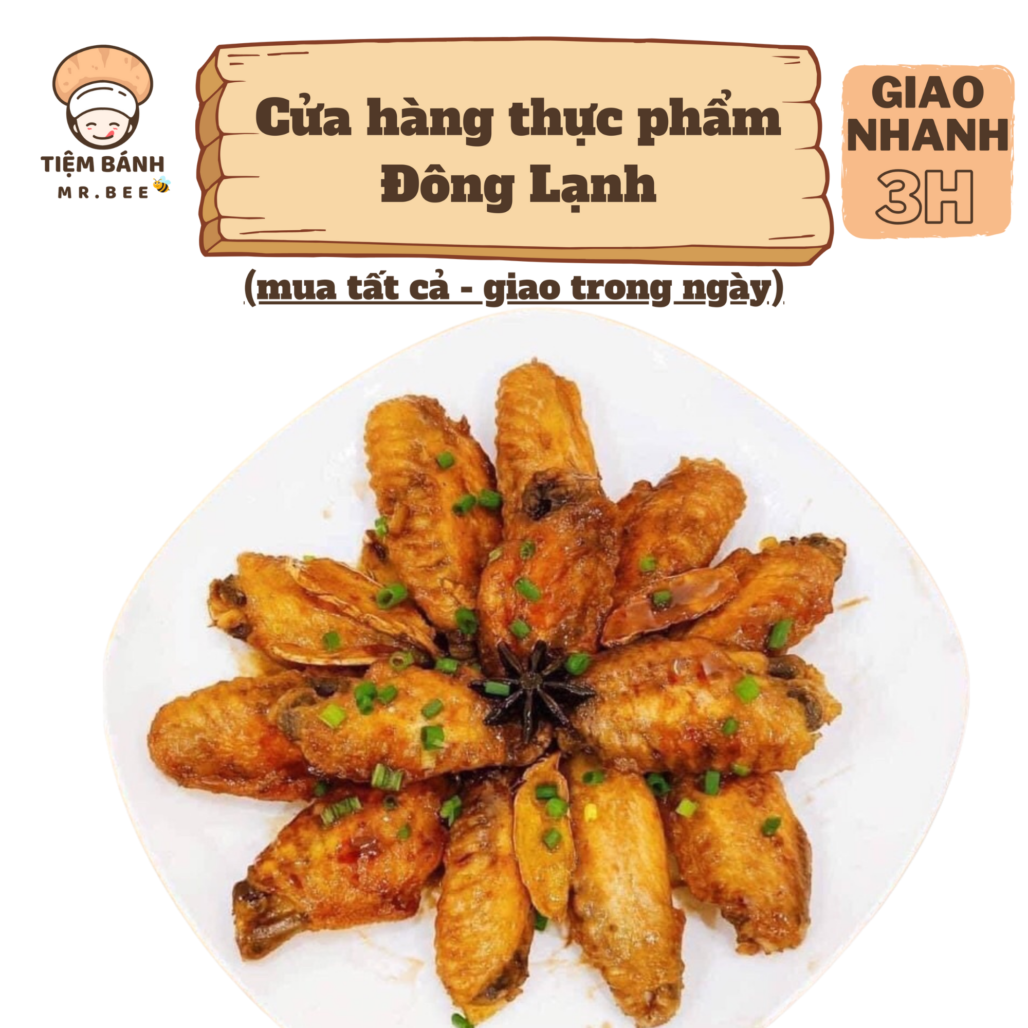 [Chỉ giao HCM] – Cánh Gà Khúc Giữa làm sạch – 1kg