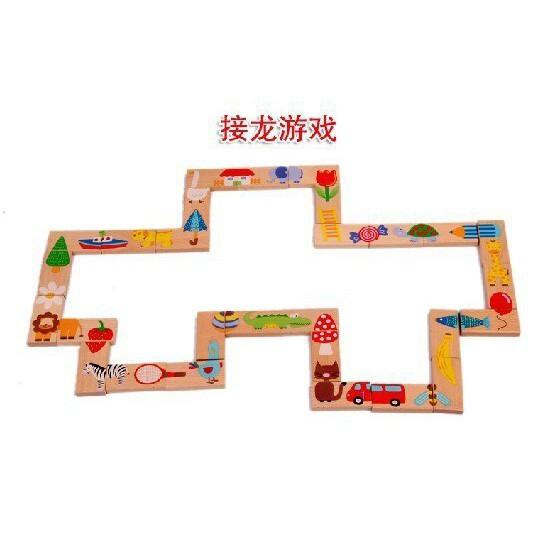 BỘ DOMINO GỖ - MEETS DRAGON DOMINOES XẾP HÌNH TRÍ TUỆ CHO BÉ