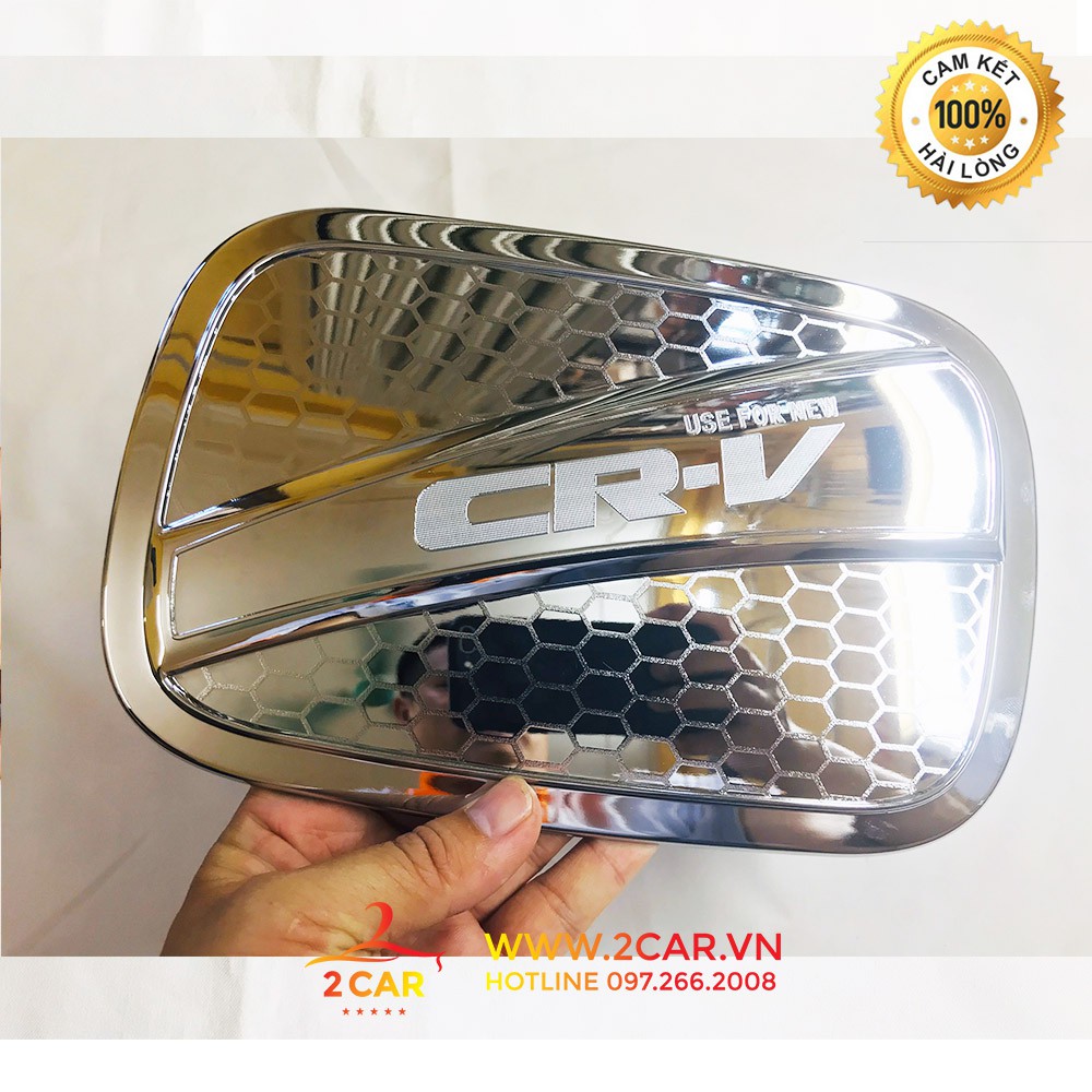 Ốp Nắp Bình Xăng Xe Honda CRV 2018- 2019 - 2020- 2021- 2022-2023 mạ crom cao cấp
