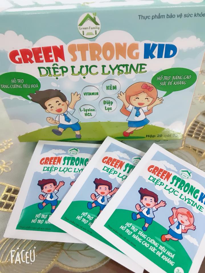 Thực phẩm chức năng bảo vệ sức khỏe Diệp lục lysine + Tặng kèm vòng tay Phong Thủy Cực Chất