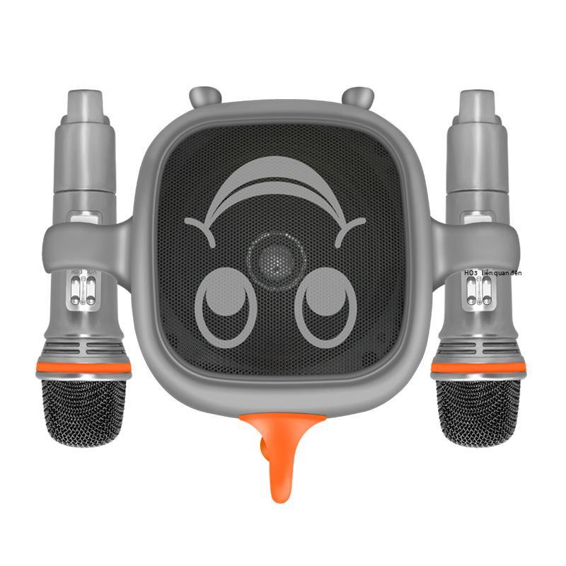 Giá thấp nhất SD506 Âm thanh Bluetooth Macaron Micrô kép Loa di động không dây Họ hát Bài hát K Cá nhân Hoạt hình Tất cả trong một Máy