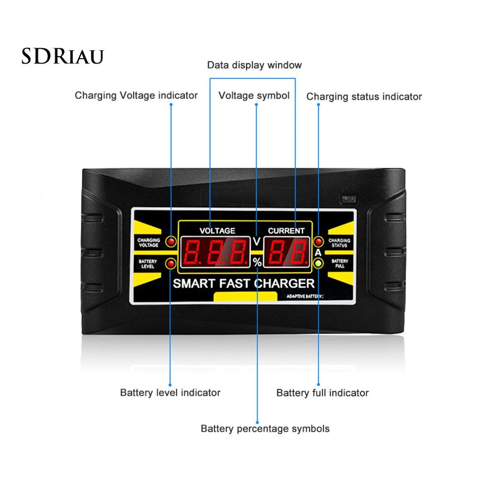 Bộ Sạc Pin Thông Minh Cho Xe Hơi 110v-220v Sang 12v 6a