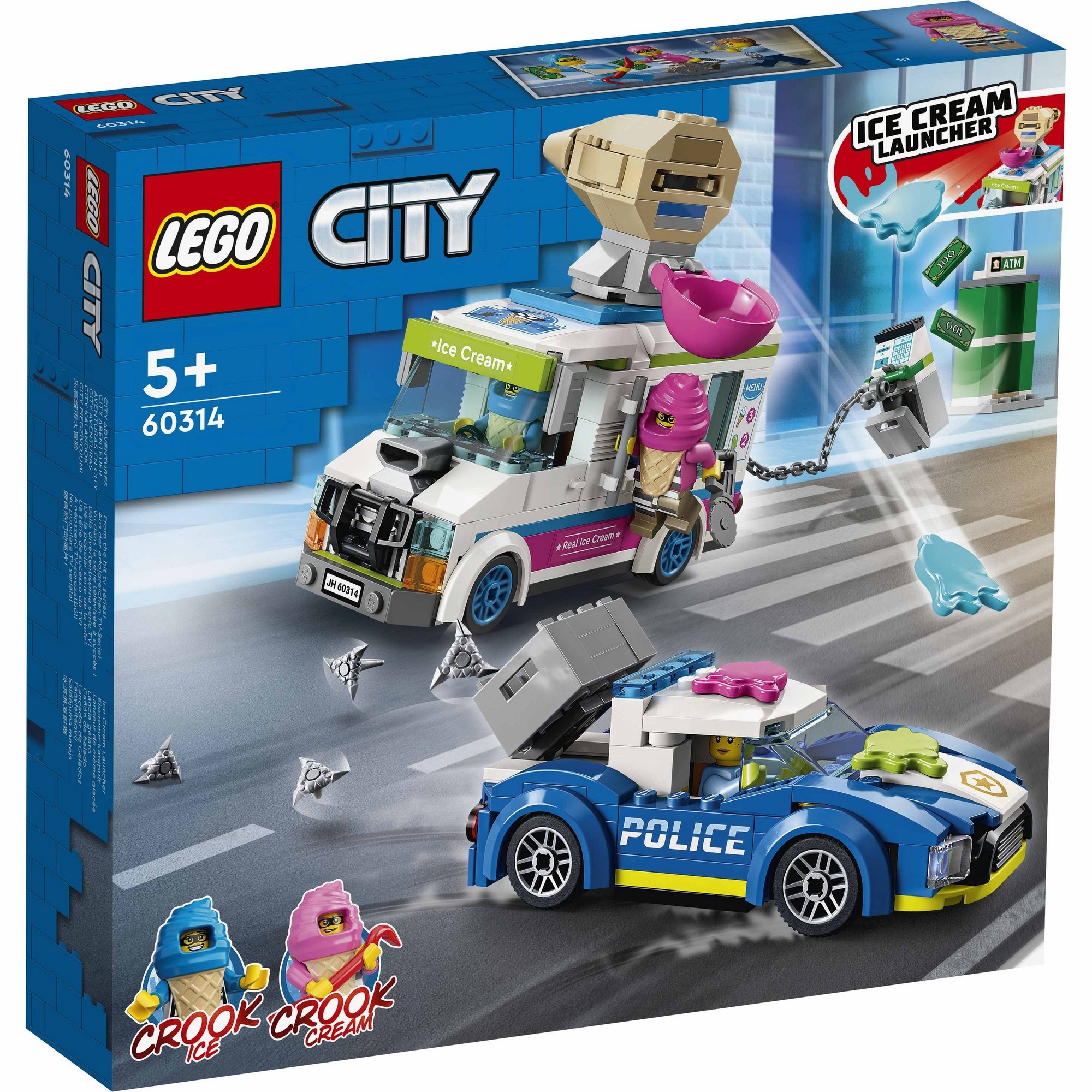 LEGO City 60314 Xe kem cảnh sát truy đuổi (317 chi tiết)