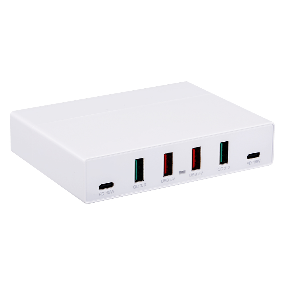 Bộ Sạc Di Động Sạc Nhanh Đa Chức Năng X5 6 Cổng USB Pd QC3.0 Cho Điện Thoại Di Động / Máy Tính Bảng / Máy Tính Xách Tay