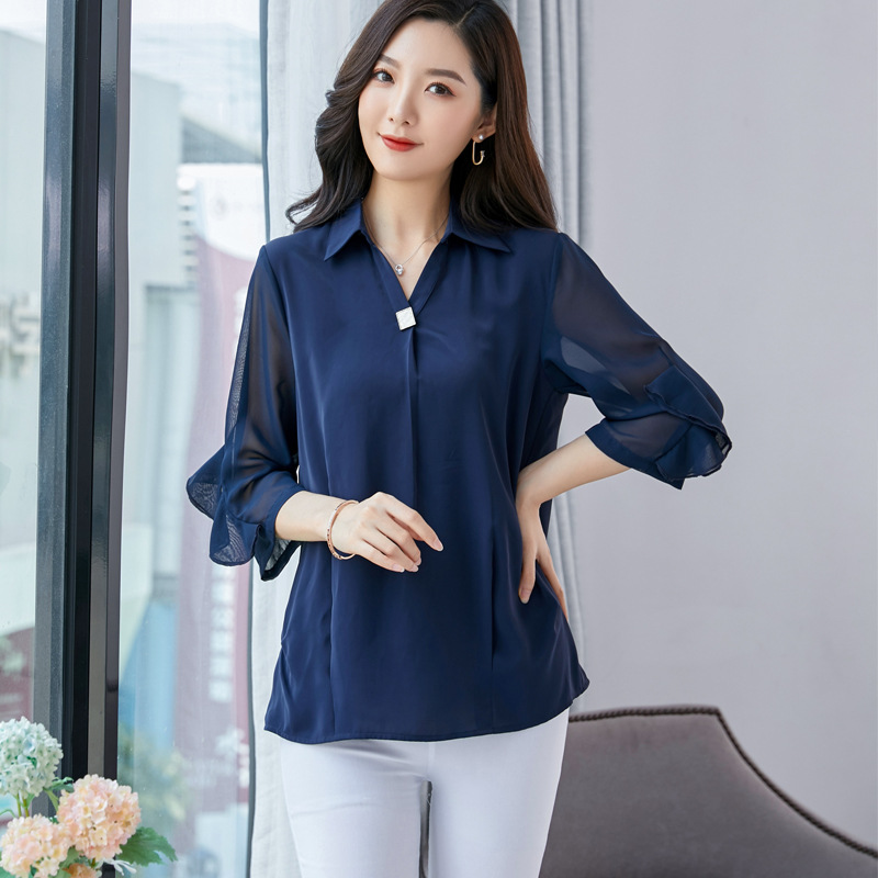 Áo Voan Nữ Trung Niên Đẹp Giản Dị SM53 - Hàng Quảng Châu Cao Cấp
