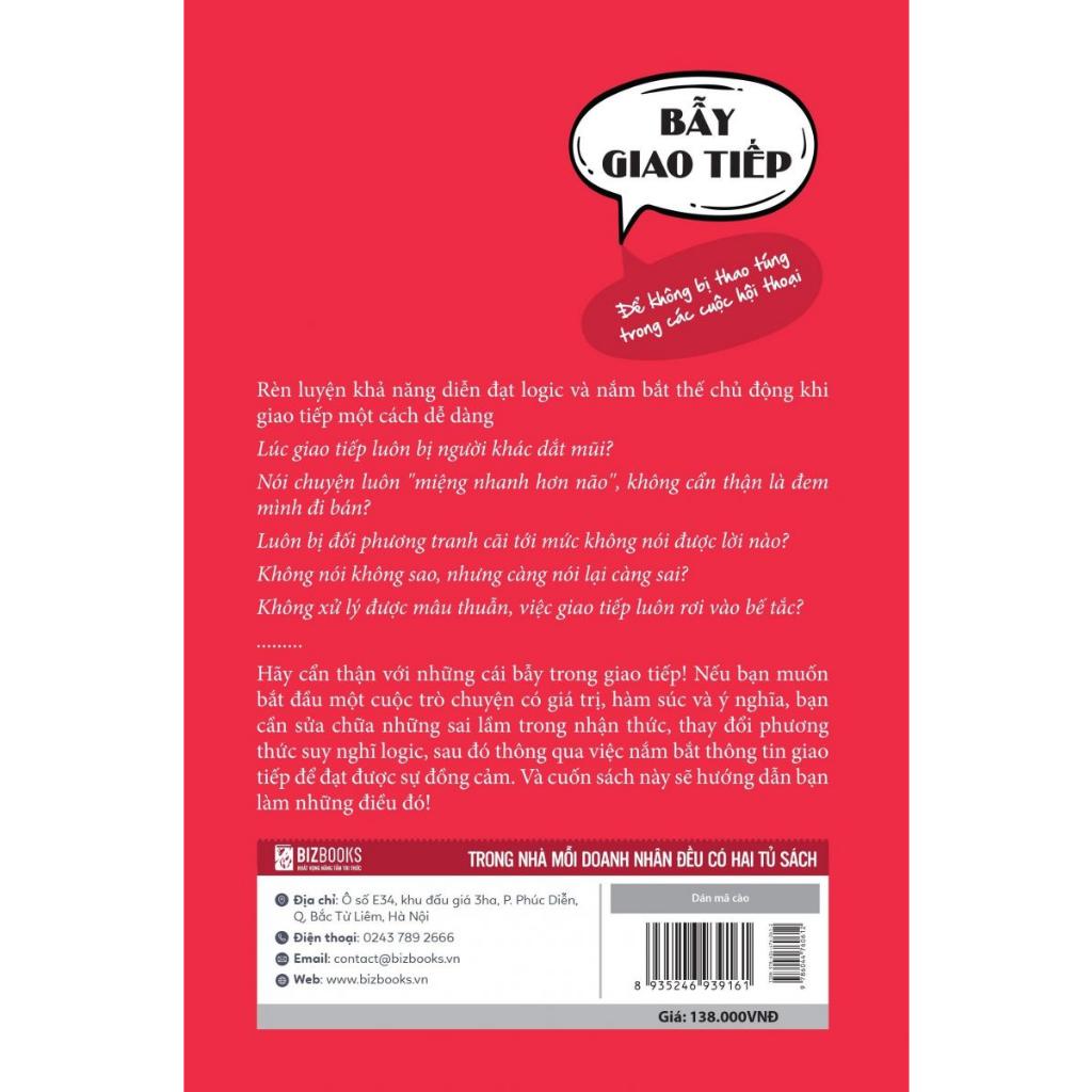 Sách - Bẫy Giao Tiếp : Để Không Bị Thao Túng Trong Các Cuộc Hội Thoại