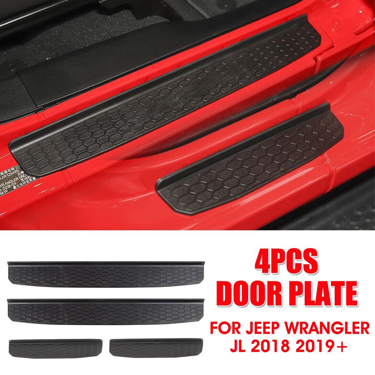 Mua 4Pcs ABS Door Sill Guard Plate Protector For Jeep Wrangler JL 2018 2019  4 Door
