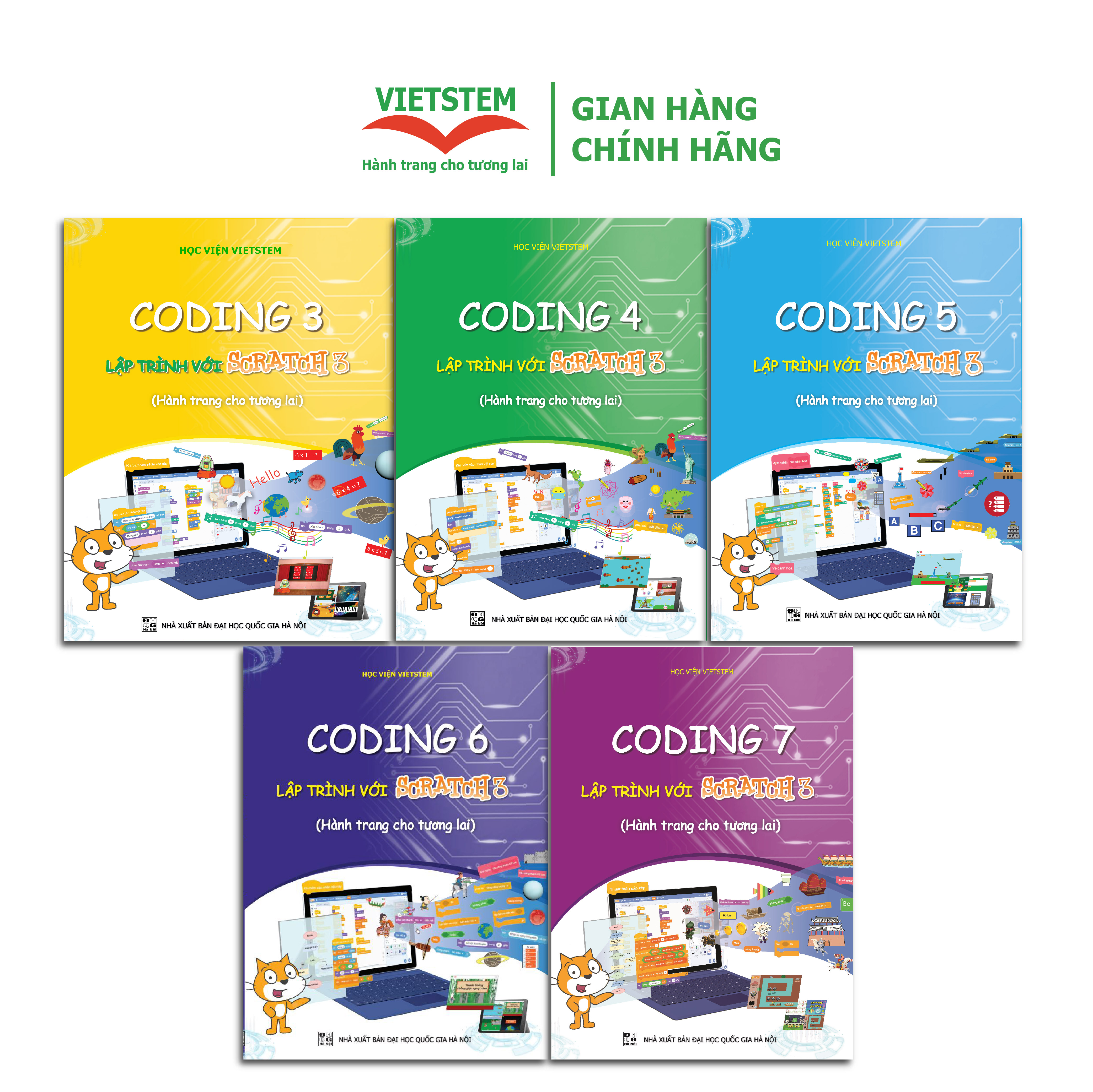 Bộ sách hướng dẫn học lập trình Scratch cho học sinh tiểu học và THCS