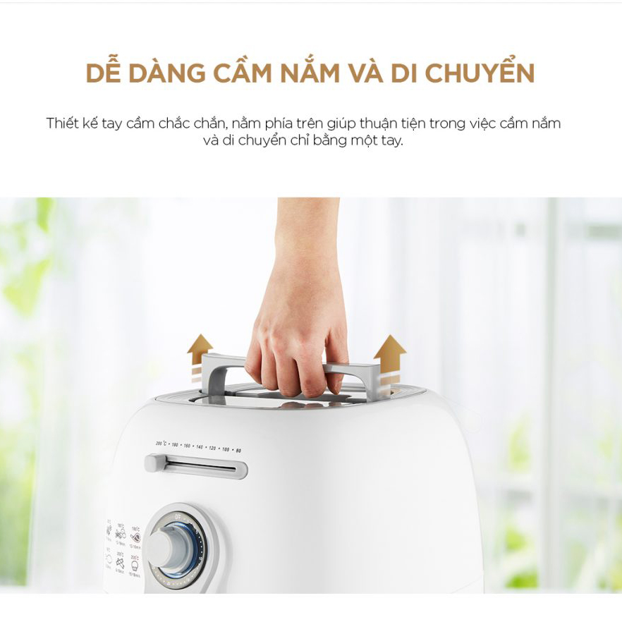 Nồi chiên không dầu Cuckoo CAF-C0510D 2,9 lít 1400W - Hàng chính hãng