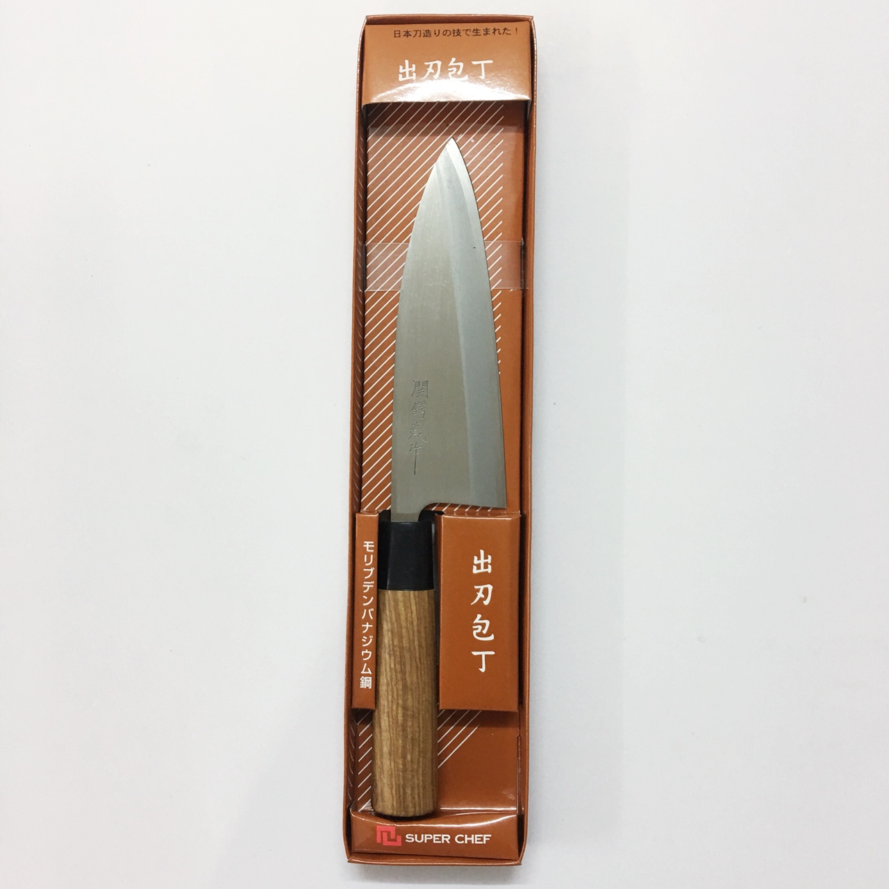 Dao nhà bếp lưỡi dày cán gỗ không hút nước cao cấp Super Chef lưỡi 17cm Tiêu chuẩn Nhật Bản Dao-10