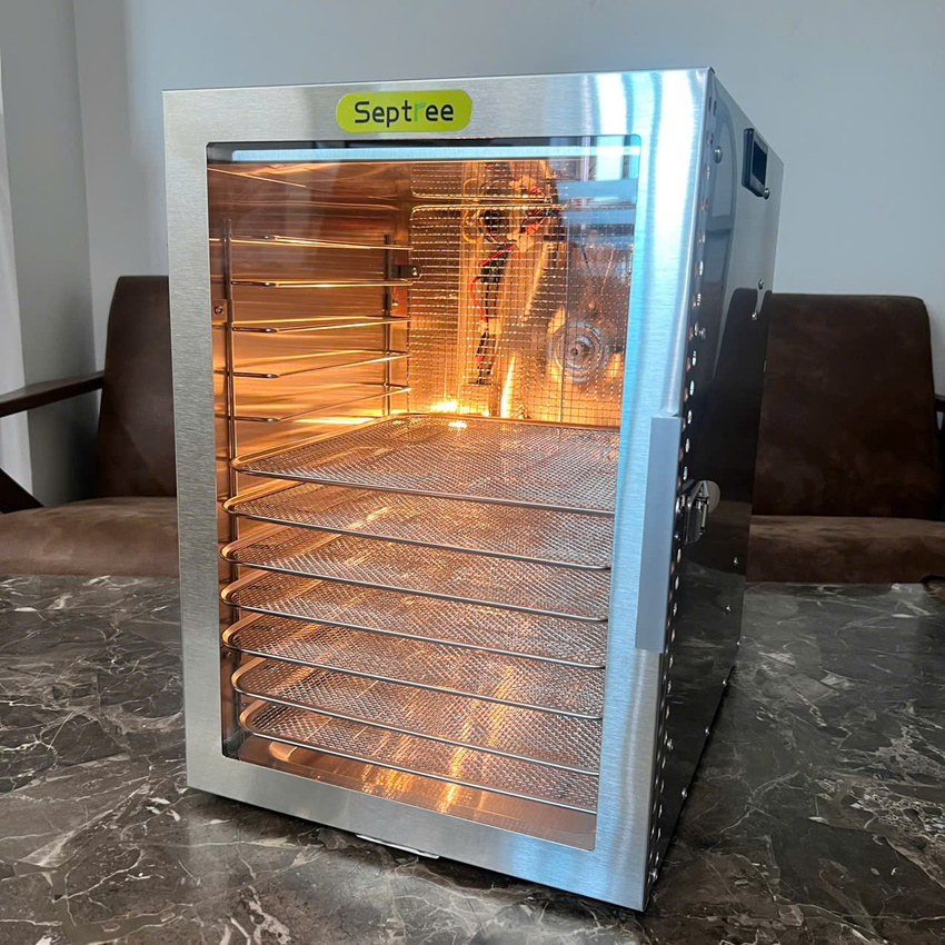 Máy sấy thực phẩm chuyên nghiệp 12 khay dung tích 45 lít thương hiệu Mỹ cao cấp Septree ST-06 - Hàng Nhập Khẩu